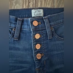 JCREW 9” Hi-Rise Jeans Button Fly sz 26